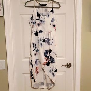 Floral high-low dress